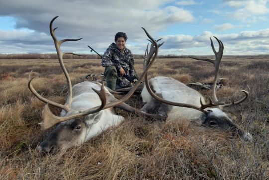 Hunting to caribu in Russia