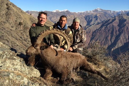 Hunting to ibex in Kyrgyzstan