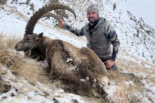 Hunting to ibex in Kyrgyzstan